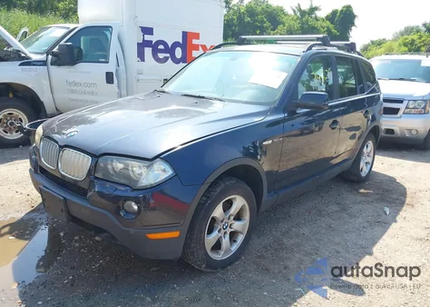2007 BMW X3 3.0Si z USA, uszkodzony, nr VIN WBXPC93457WF18174